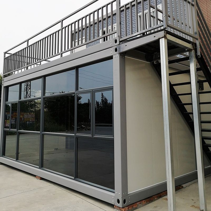 20ft αποσυναρμολογητέο Prefab Tiny House 40ft Μοντυλικό Κουτί Κουτί Prefab Καμπινγκ Κουτί Κουτί Με Πύλη Πίνακα Σάντουιτς
