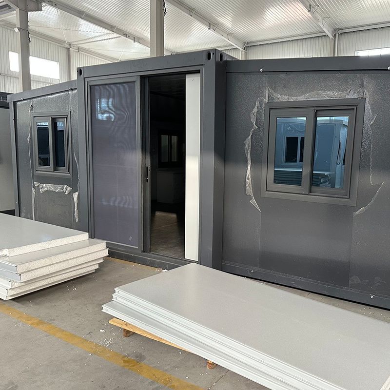 Μεγάλο Prefab επεκτεινόμενο κοντέινερ σπίτι 20ft χάλυβα δομή πολυτελή κοντέινερ σπίτι με 15-30 χρόνια ζωής